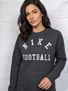Nike Football Sparkle Graphic Crewneck Sweatshirt Size Medium Game Day